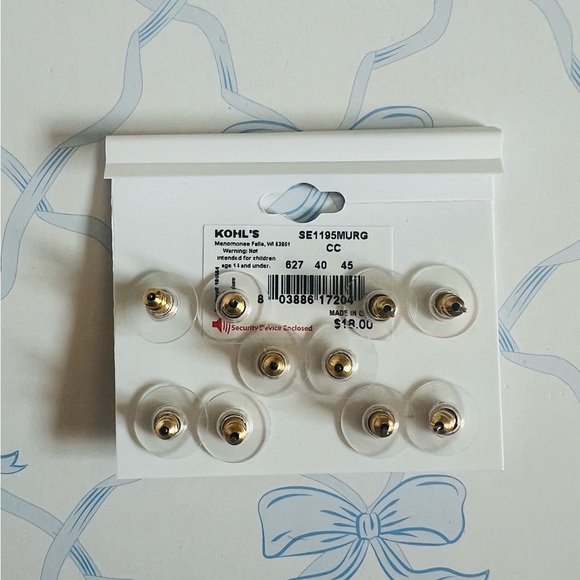 NWT Lauren Conrad Cubic Zirconia & Spring Themed Earring Set💕 - Picture 5 of 5